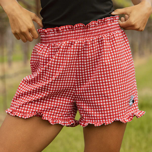 Disney Minnie Lake Shorts, Red Check | Albion Fit