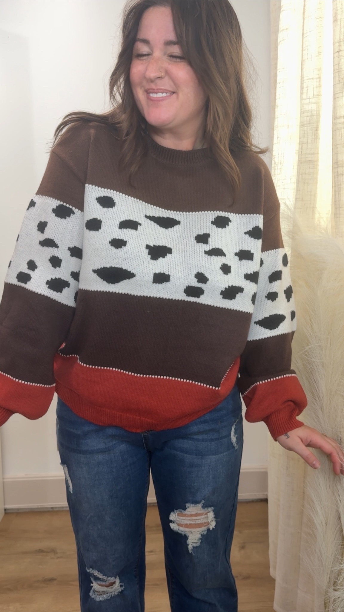 3 sweaters that aren’t basic solid color! Wearing medium in every sweater! In the colorblock ones I got the style “black” and “2143 khaki” 5’1 size 8!

#LTKFindsUnder50 #LTKPetite #LTKootd