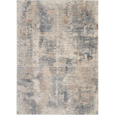 Nourison Rustic Textures Painterly Indoor Rug Beige/Grey 9'3" x 12'9" | Target