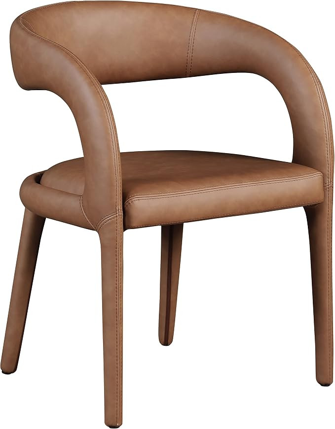 Meridian Furniture 987Brown-C Sylvester Collection Modern | Contemporary Vegan Leather Upholstere... | Amazon (US)