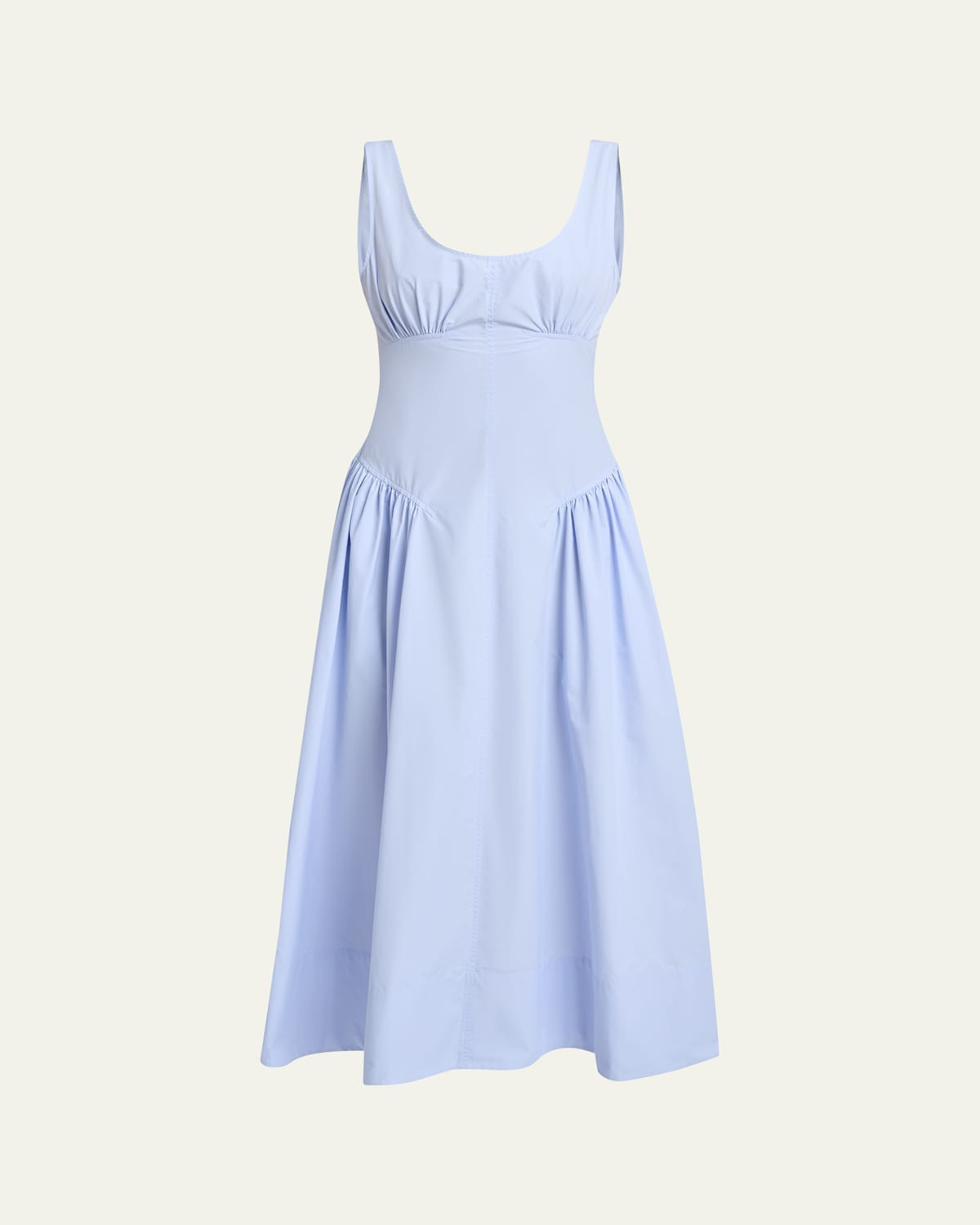 Kendall Drop-Waist Cotton Midi Dress | Bergdorf Goodman