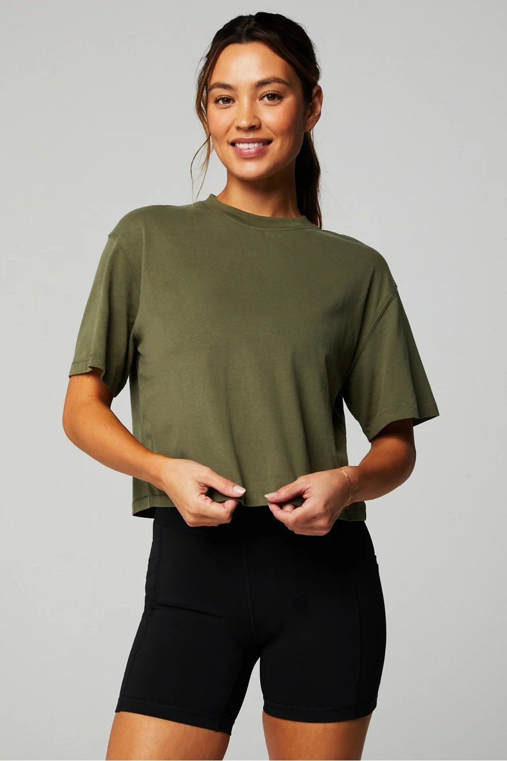 100% Cotton Boxy Tee | Fabletics - North America