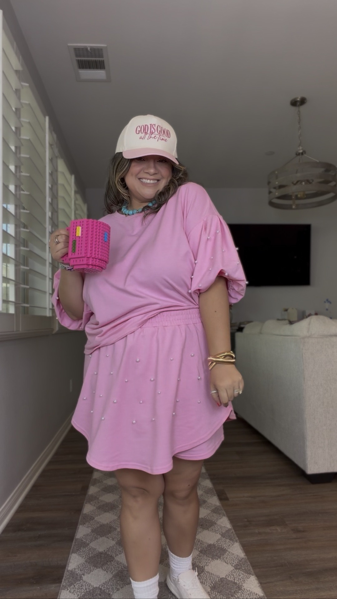 The perfect two piece set ⭐️.;It’s soft, comfy, and has shorts for all day comfort while giving you that flattering fit we love 💗.It helps smooth and hide the belly while making you feel confident, cute, and put together without sacrificing comfort! 🤌🏼

#LTKgrwm #LTKootd #LTKmomlife