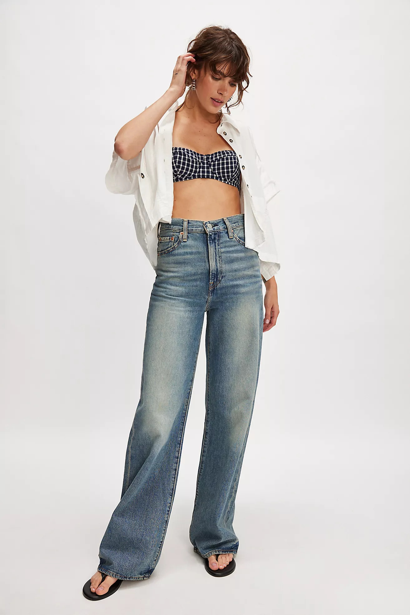 Levi's Ribcage Wide-Leg Jeans | Free People (Global - UK&FR Excluded)