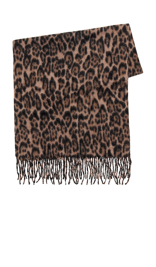 Hat Attack Leopard Scarf in Brown. | Revolve Clothing (Global)