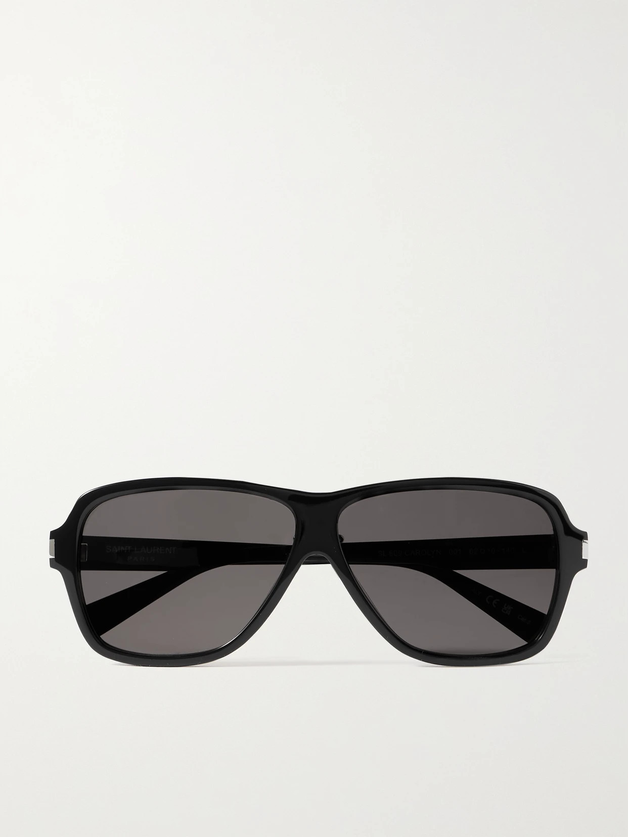 SAINT LAURENT EYEWEAR - Carolyn Aviator-style Acetate Sunglasses - Black | NET-A-PORTER (US)