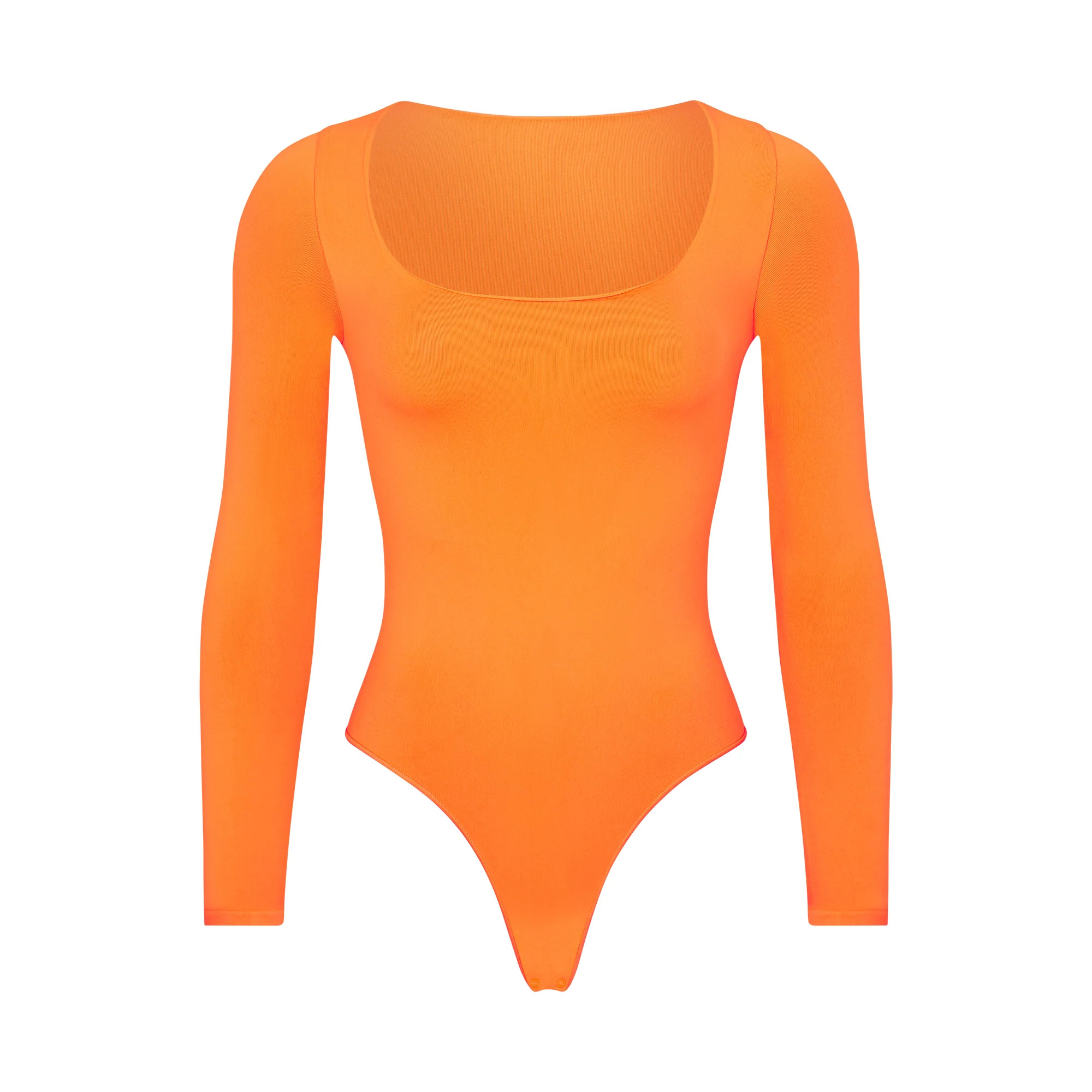 ESSENTIAL LONG SLEEVE SCOOP NECK BODYSUIT | SKIMS (US)