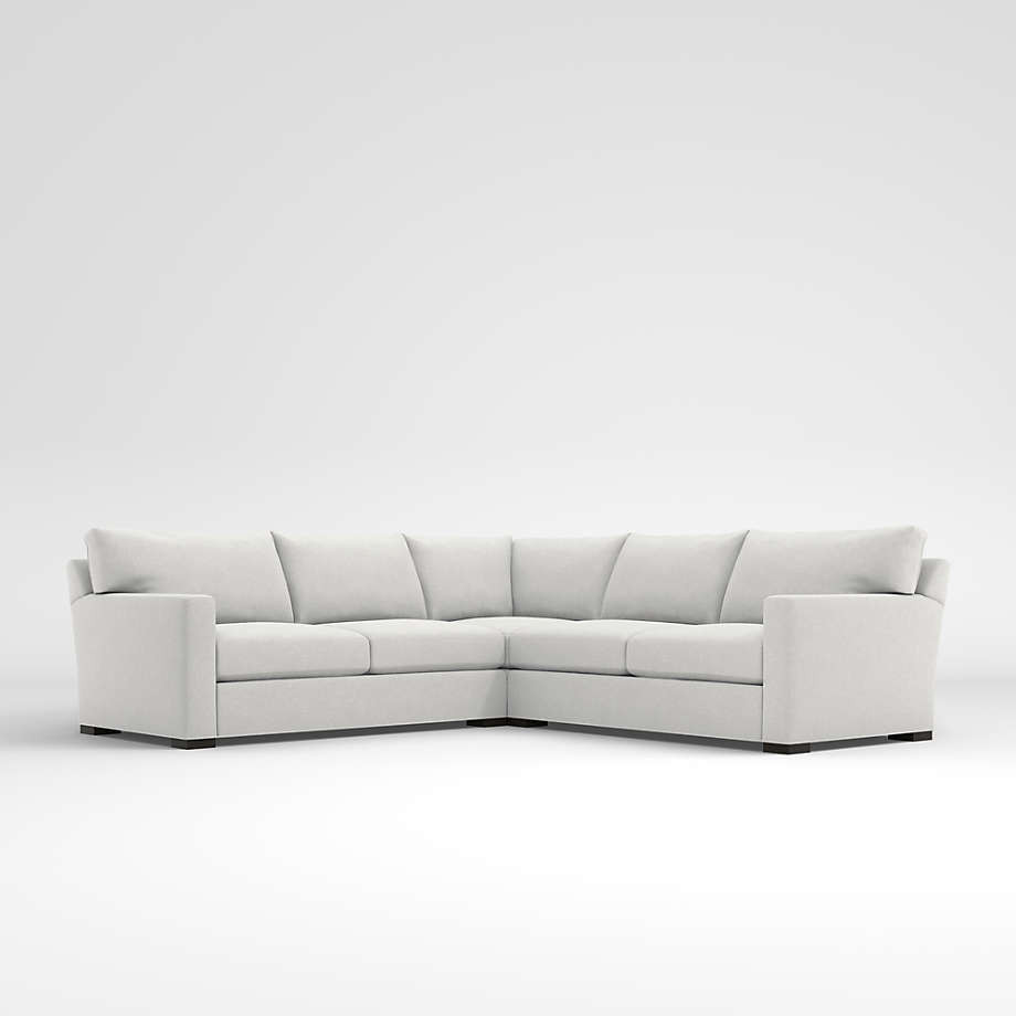 Axis 3-Piece Sectional Sofa + Reviews | Crate & Barrel | Crate & Barrel