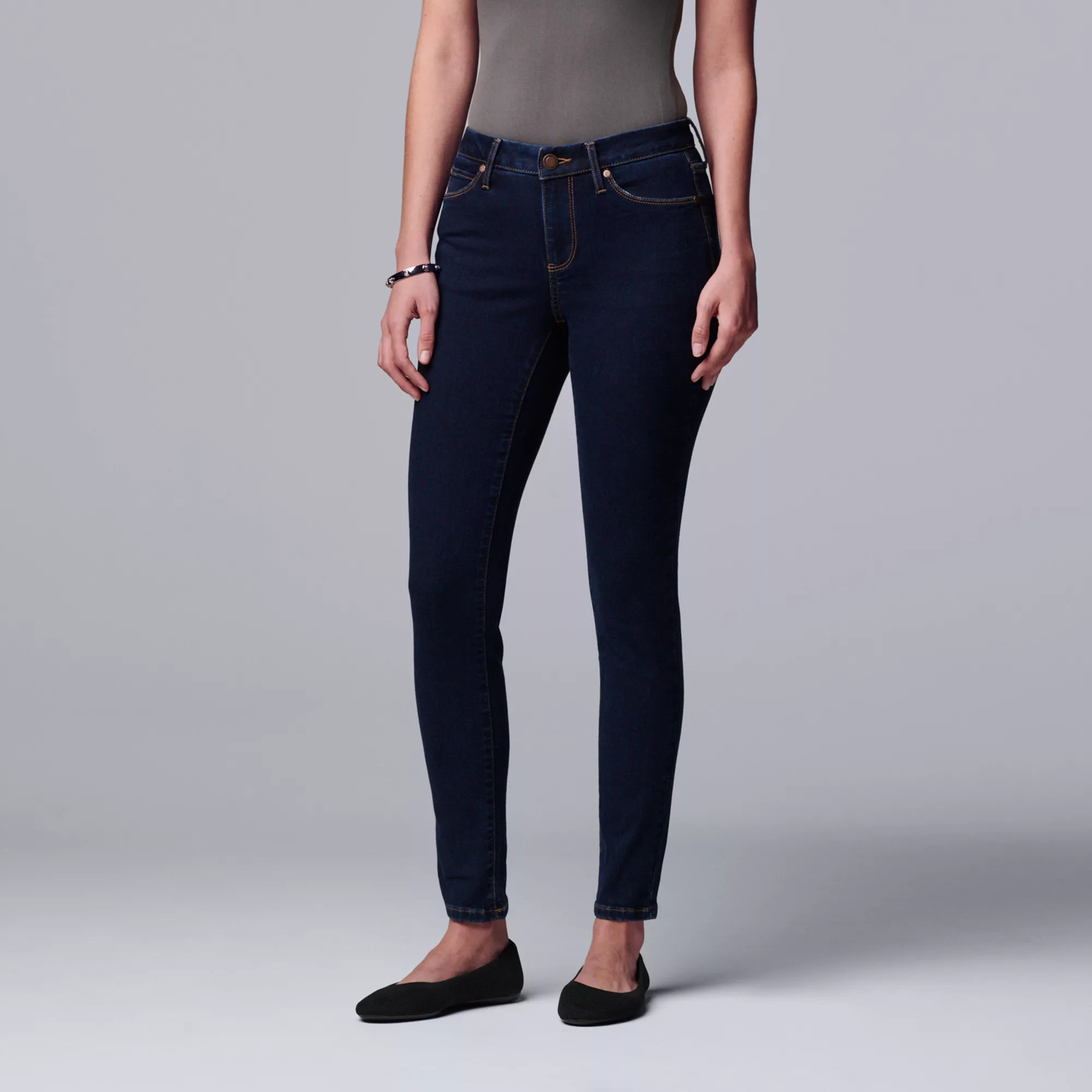 Women's Simply Vera Vera Wang Power Stretch Core Skinny Jeans | Kohl's