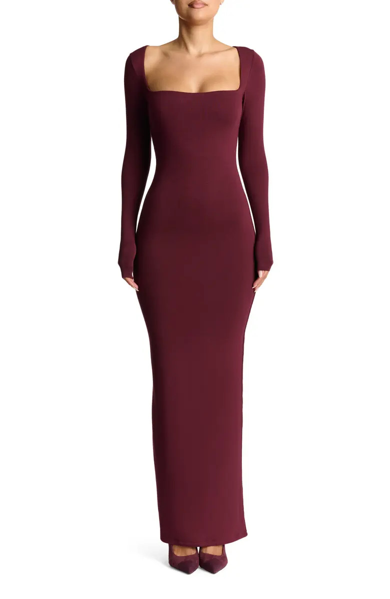 Long Sleeve Square Neck Dress | Nordstrom