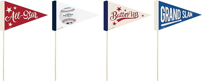 Vibrant MLB Small Pennants - 14" x 8" (Pack of 4) - Premium Quality - Ideal for Game Room & Home ... | Amazon (US)