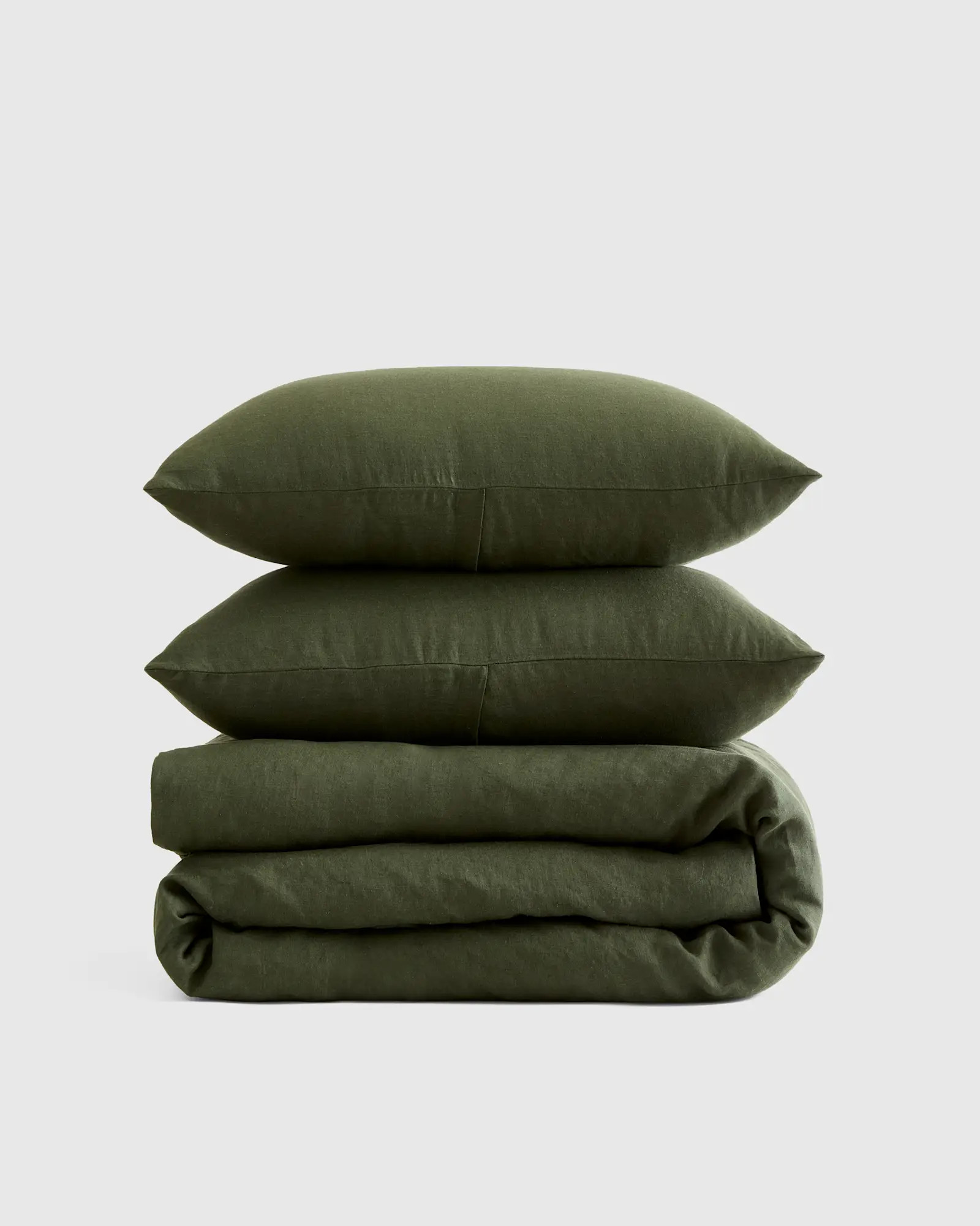 European Linen Duvet Cover Set in Pine | Quince