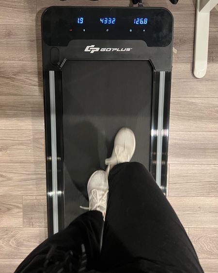 Loving my brand new walking treadmill. It fits perfectly underneath my standing desk in my home office. Here’s to healthy new daily habits in 2023! 

#LTKfit #LTKFind #LTKSeasonal
