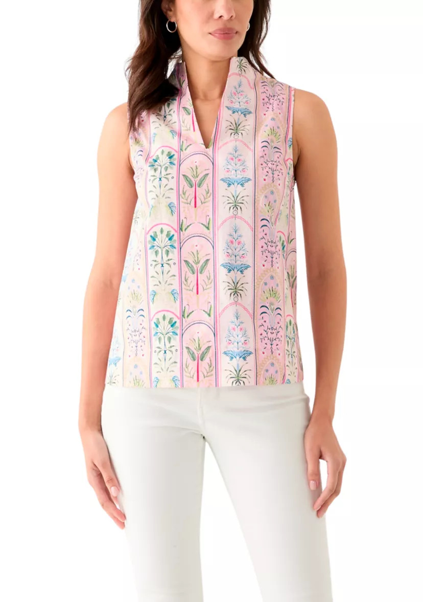 Women's Printed Split Neck Top | Belk