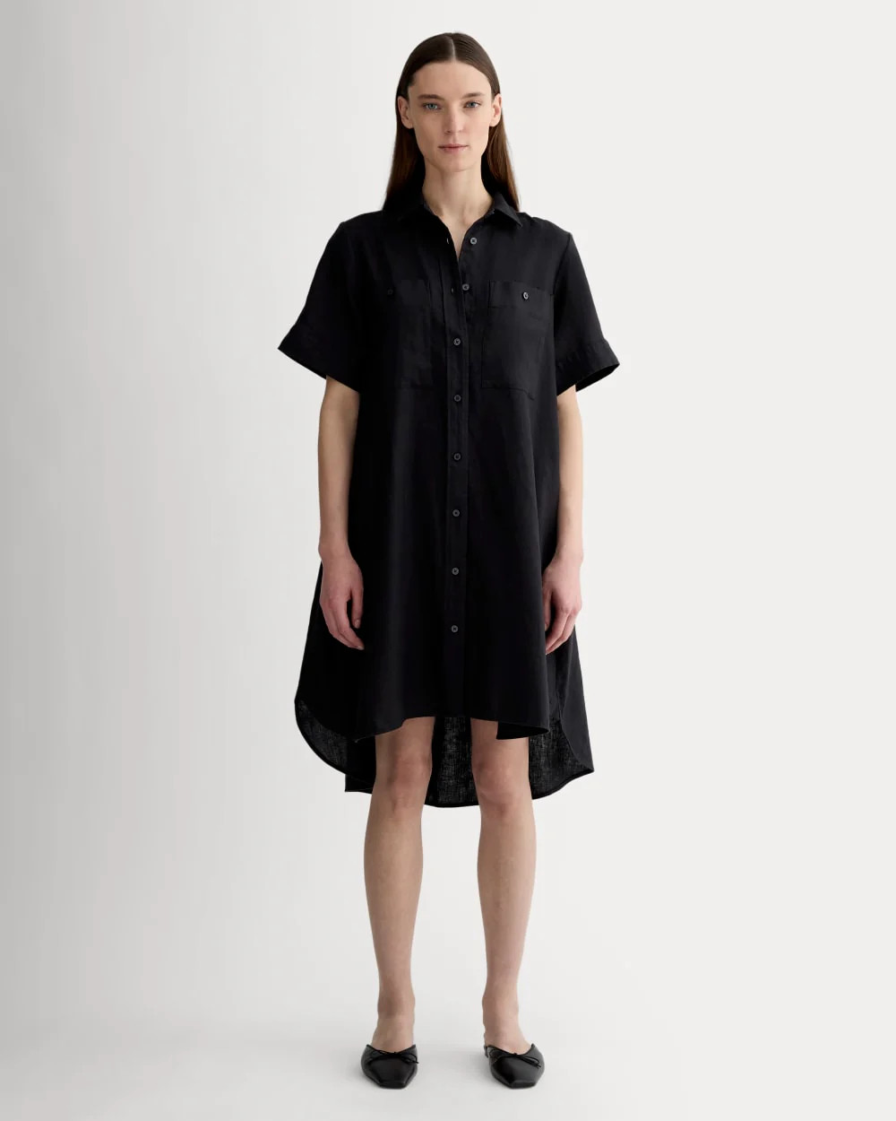 The Daytripper Dress in Linen | Black | Everlane