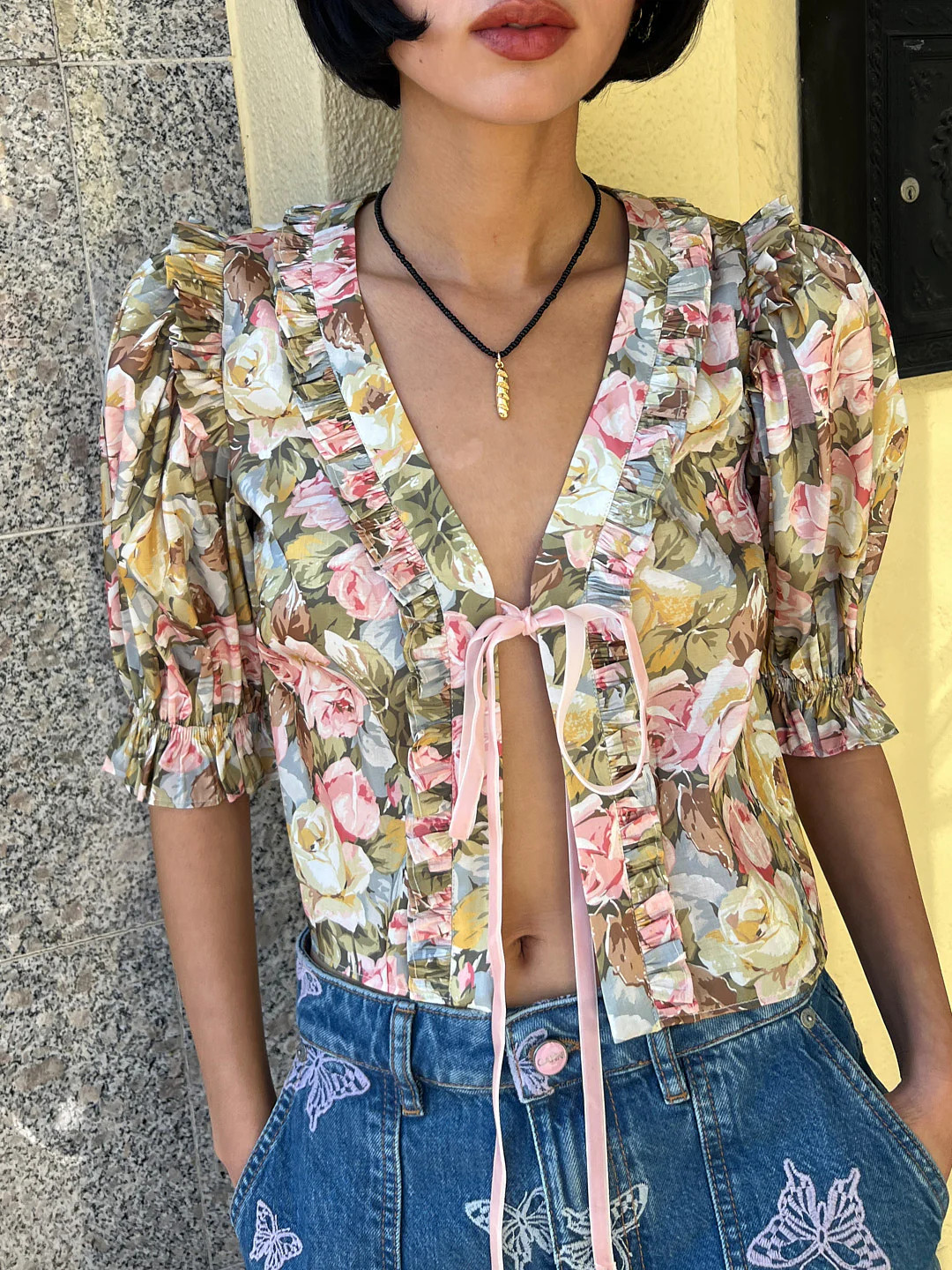 The Paper Doll Blouse - Jardin De Fleurs | Lisa Says Gah