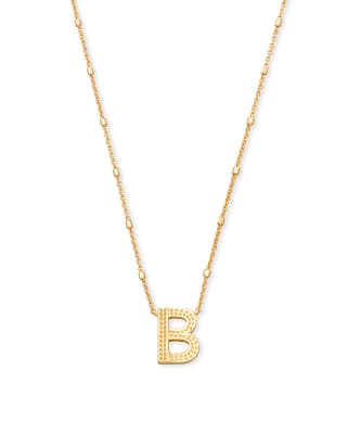Letter B Pendant Necklace in Gold | Kendra Scott