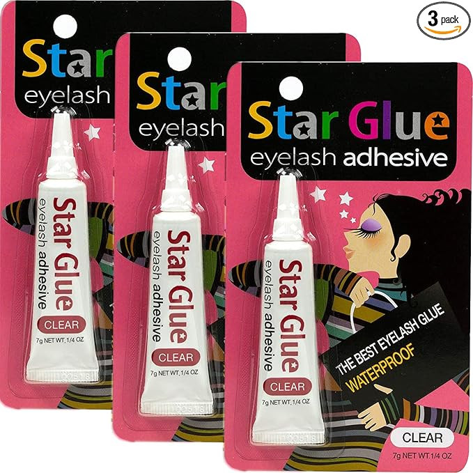 3packs of Star Eyelash Glue for Strip Lashes (Clear) 7g (1/4oz) | Amazon (US)
