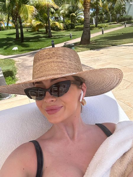 Favorite sunglasses brand - this exact style is sold out but linking similar! Love this sun hat always use it!!! 

Beachwear, bikini, pool outfit, cover up, cat eye sunglasses, black sunglasses 

#LTKswim #LTKSeasonal #LTKtravel