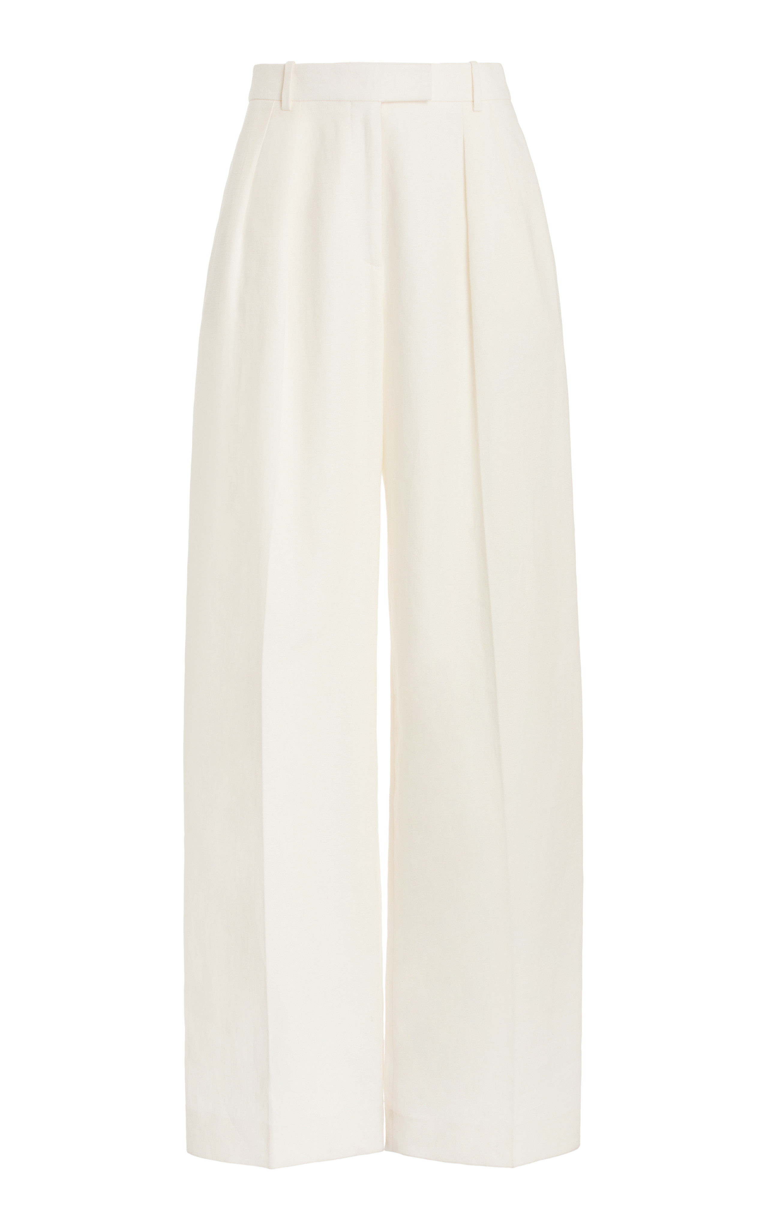 Antone Pleated Linen Wide-Leg Pants | Moda Operandi (Global)