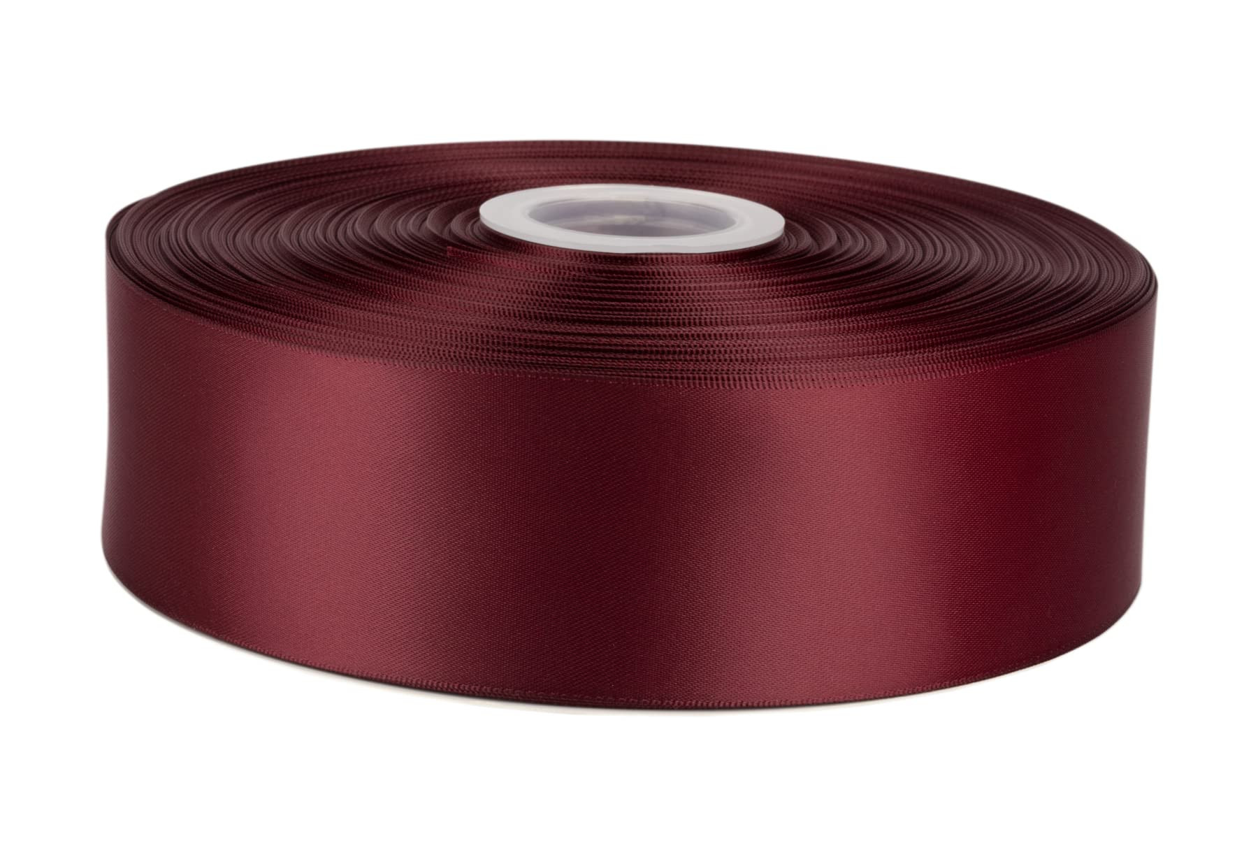 Fondersy 91 Meters Burgundy Double Faced Satin Ribbon - 50mm Width for Wedding, Gift Wrapping, Fl... | Amazon (UK)