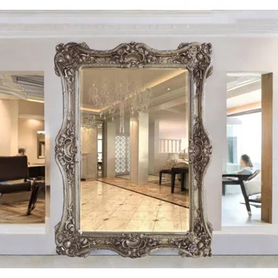 Elegantissimo Baroque Silver Full-length Mirror | Wayfair North America