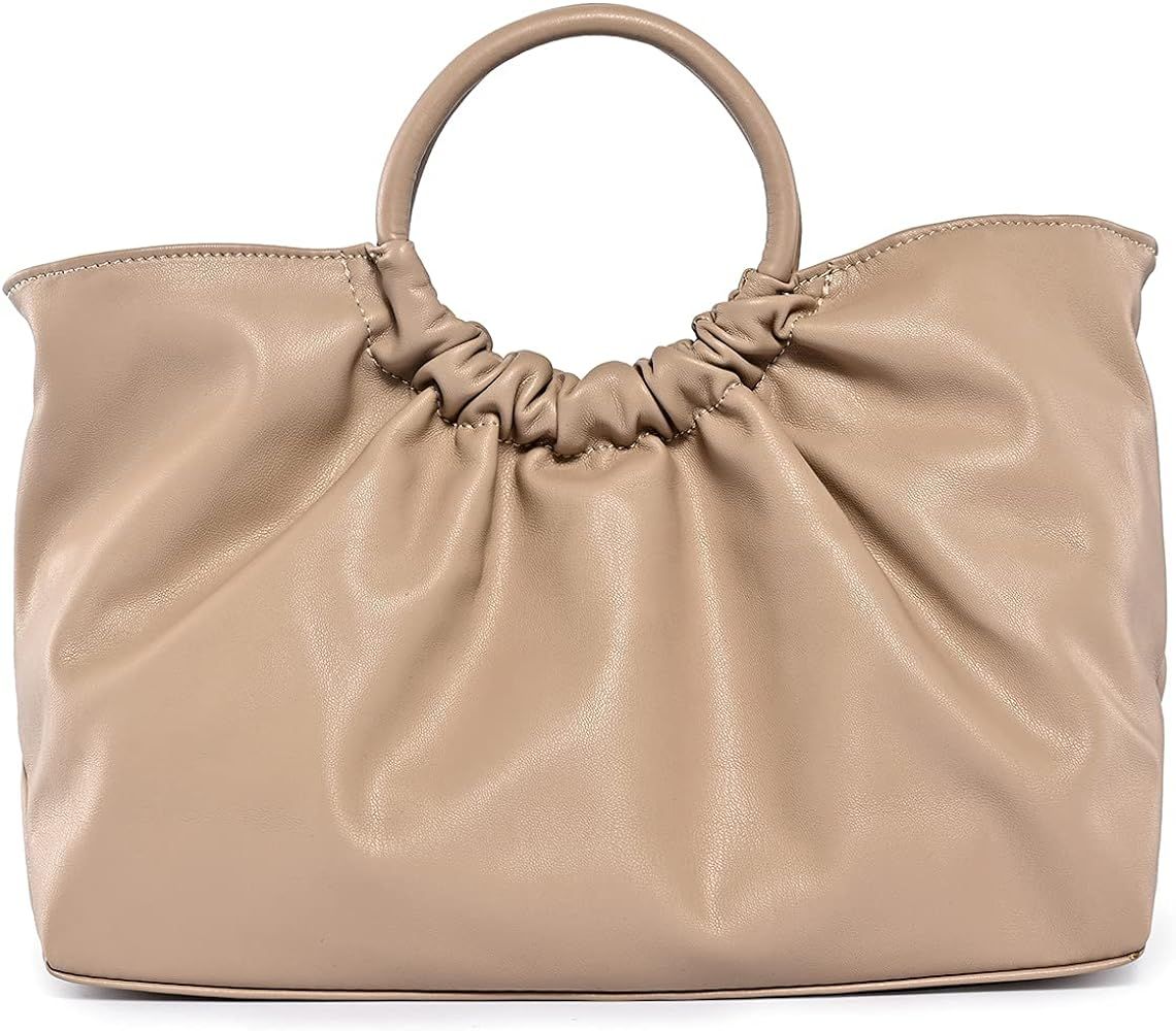 Crossbody Bags for Women Classic Buckle Top Handle Satchel Bag Shoulder Purse Hobo Handbags | Amazon (US)