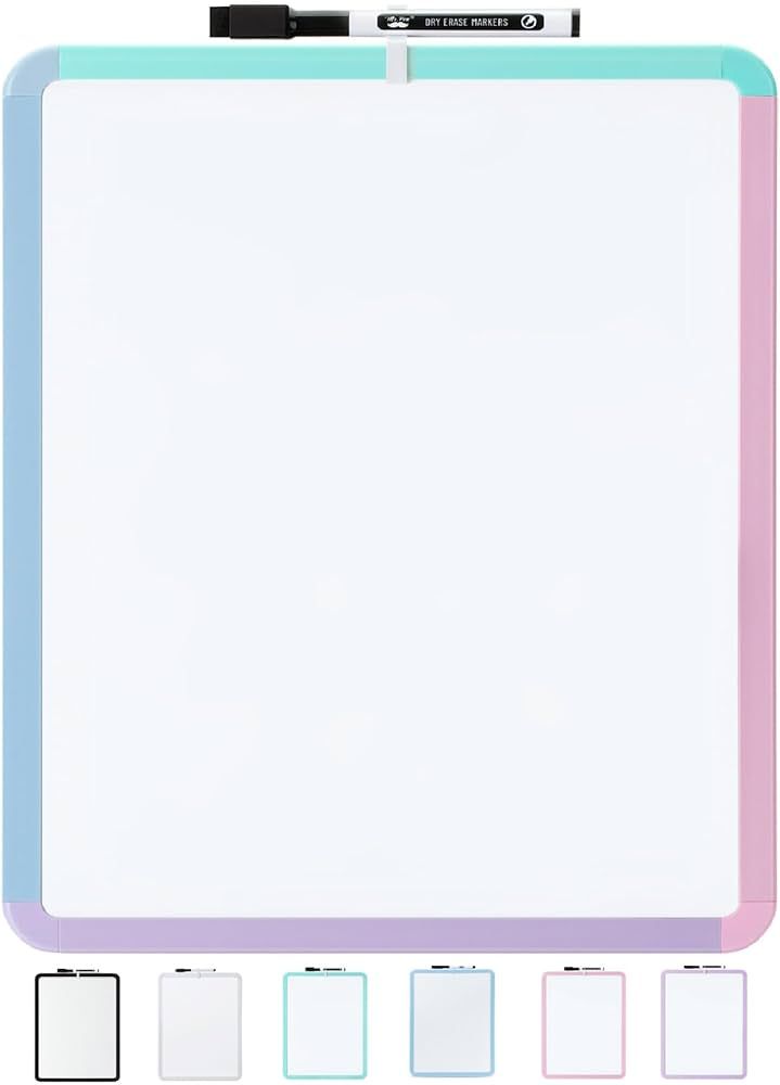 Mr. Pen- Dry Erase Board, 14” x 11” with a Black Dry Erase Marker, Colorful Frame, Small Whit... | Amazon (US)