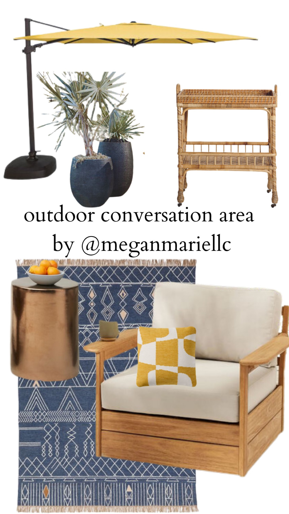 Outdoor conversation area 

#LTKhome