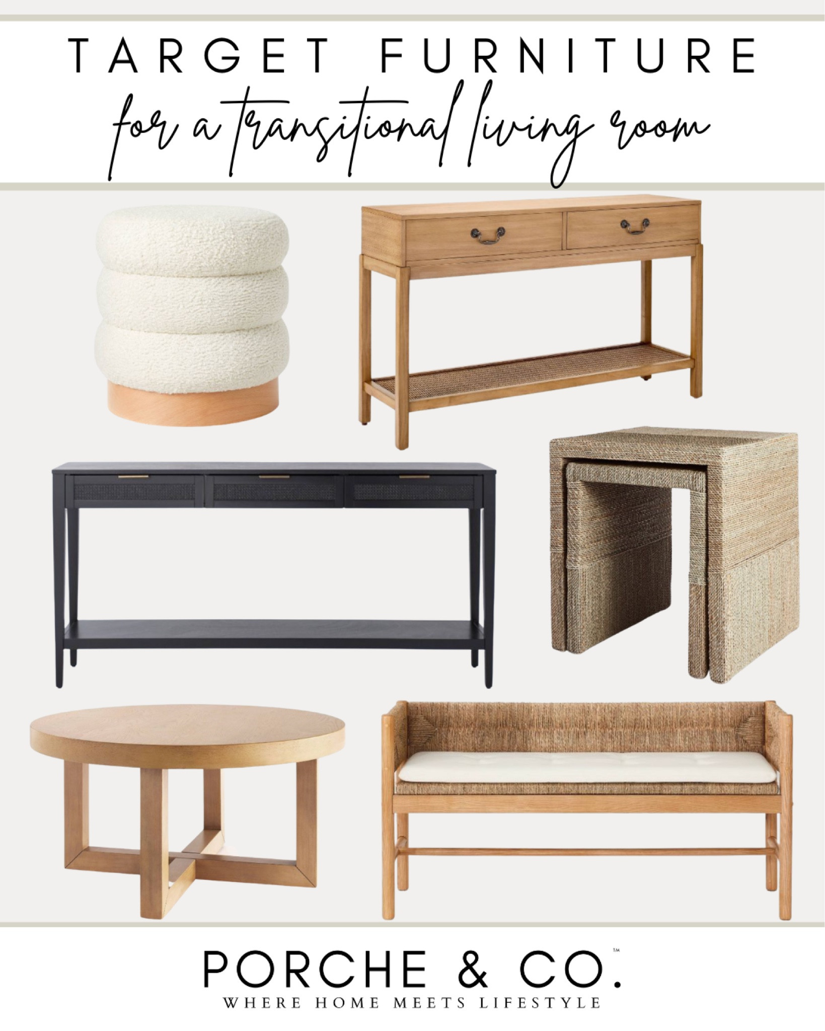 Set of 2 Woven Nesting Tables … curated on LTK