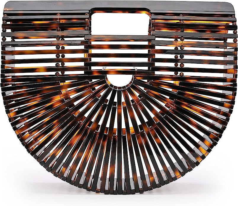 sorozien Womens Acrylic Clutch Handbag Handmade Large Tote Bag Summer Beach Bag | Amazon (US)