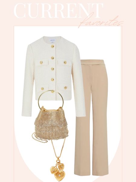 White gold button blazer urban revivo. Workwear inspiration. Gold bag  

#LTKworkwear #LTKitbag #LTKstyletip