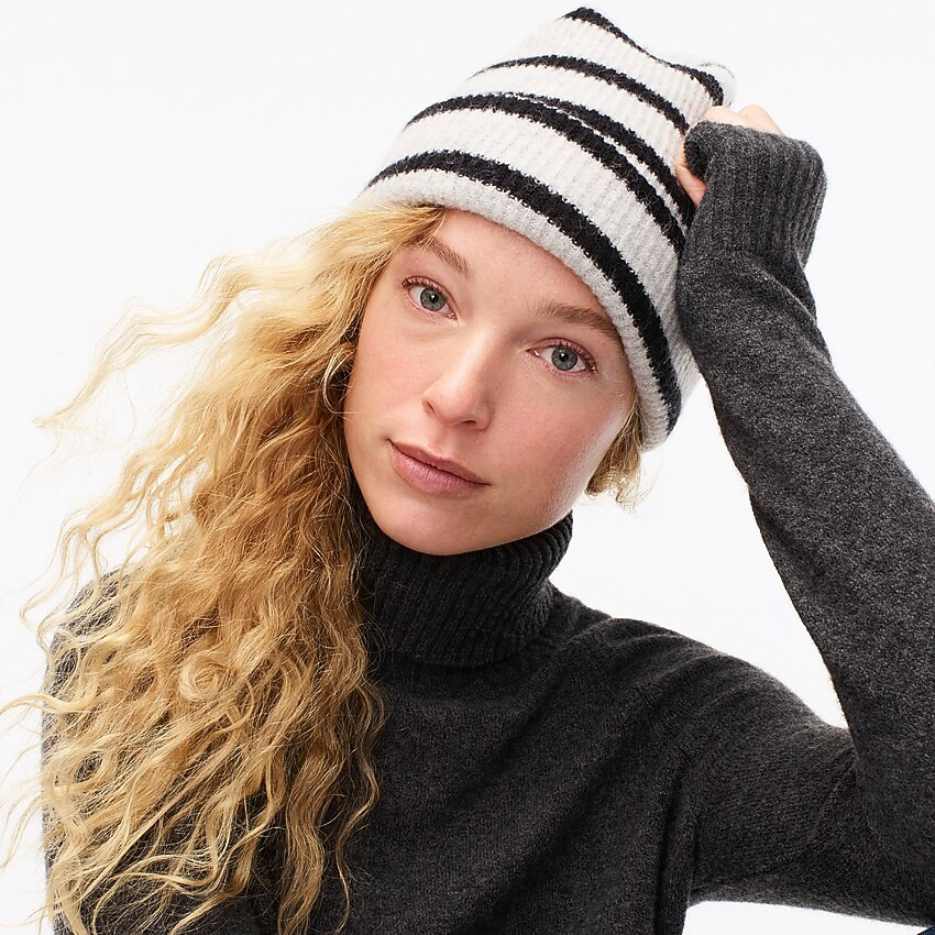 Ribbed beanie in supersoft yarn | J. Crew US