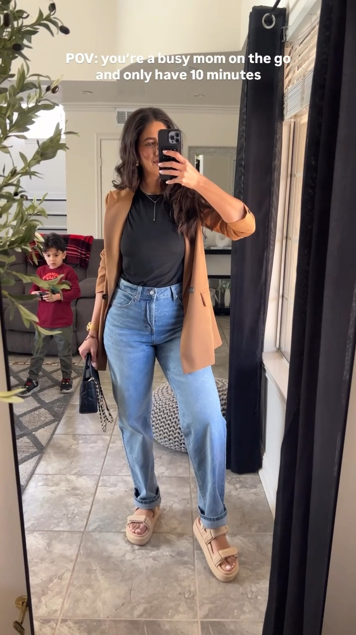 A busy mom on the go!
Target jeans size 6
Blazer and tee from Amazon 

#LTKStyleTip #LTKFindsUnder50 #LTKWatchNow