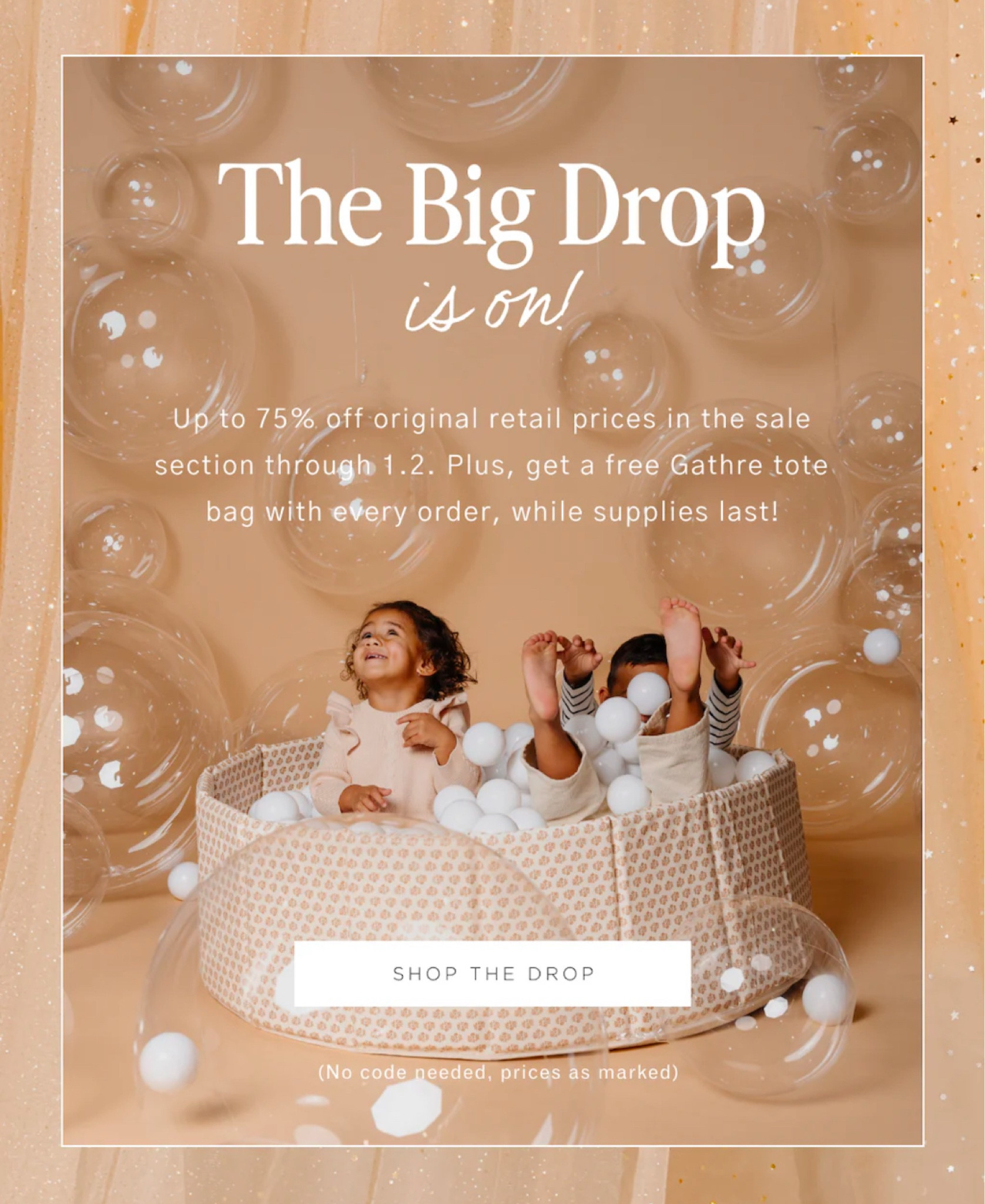 HUGE post-Christmas sale at Gathre 

Plus a free tote bag with every purchase 

#LTKKids #LTKSeasonal #LTKSaleAlert