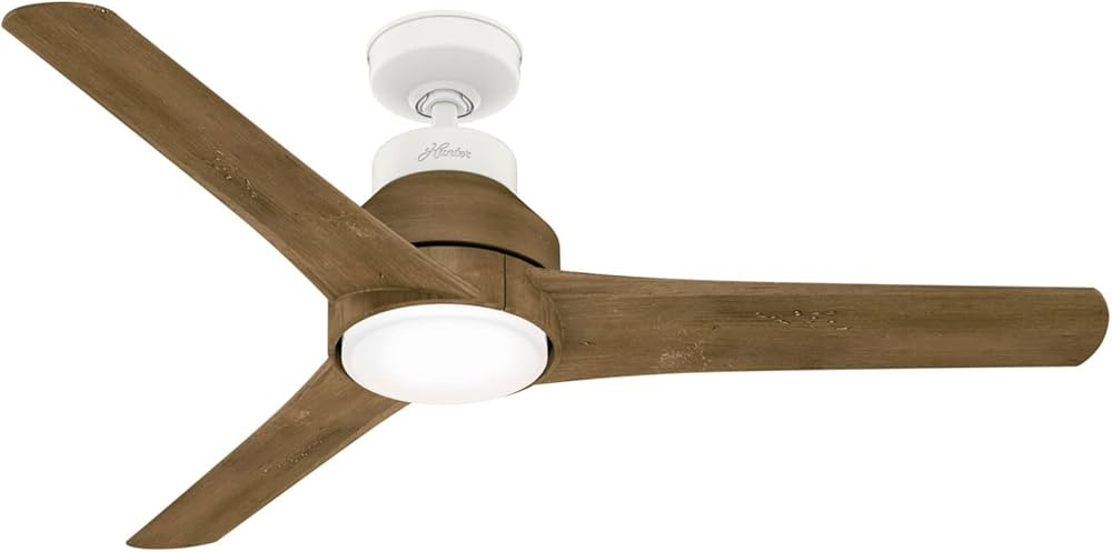 Hunter Lakemont Indoor / Outdoor Ceiling Fan with LED Light and Remote Control, 52", White | Amazon (US)