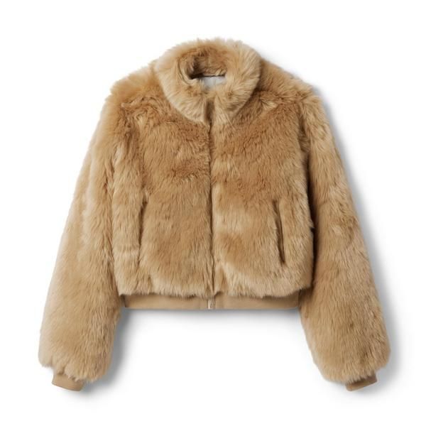 Faux Fur Bomber Jacket | Janie and Jack