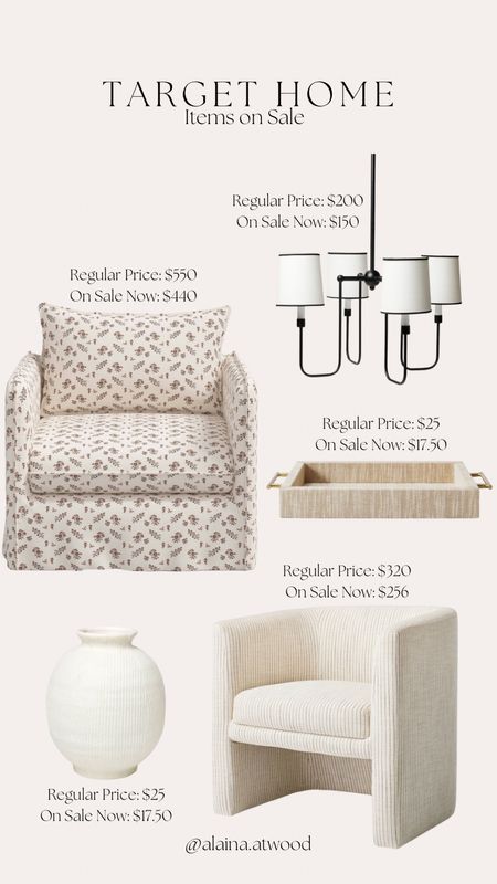 I love these home items from Target and they are on sale right now!  
home decor, accent chair, light fixture, chandelier, ceramic vase, decorative tray, threshold, studio mcgee, target, sale, home furniture

#LTKSaleAlert #LTKHome