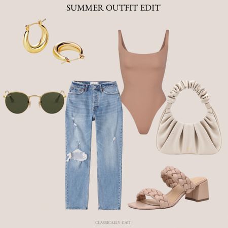 Summer Outfit inspo
neutral summer outfits | women’s summer outfits | casual summer outfits | Abercrombie jeans | Skims | Amazon fashion 
#summeroutfits 

#LTKFind #LTKSeasonal #LTKxPrimeDay