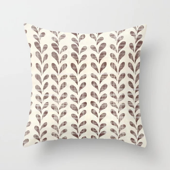 Mauve Crosshatch Drops Linen Background  Throw Pillow | Society6