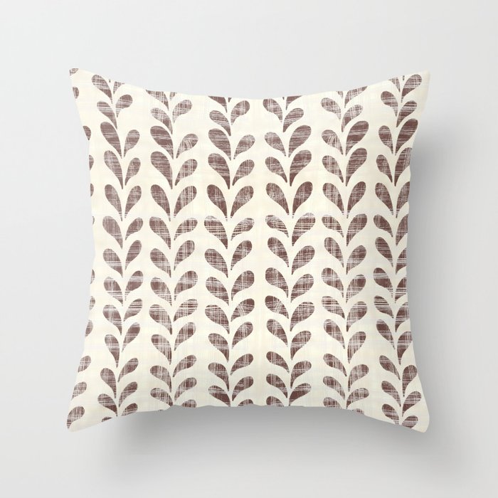 Mauve Crosshatch Drops Linen Background  Throw Pillow | Society6