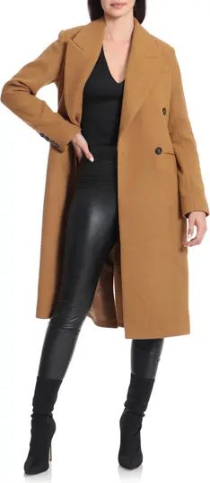 Avec Les Filles Tailored Double Breasted Coat | Nordstrom | Nordstrom