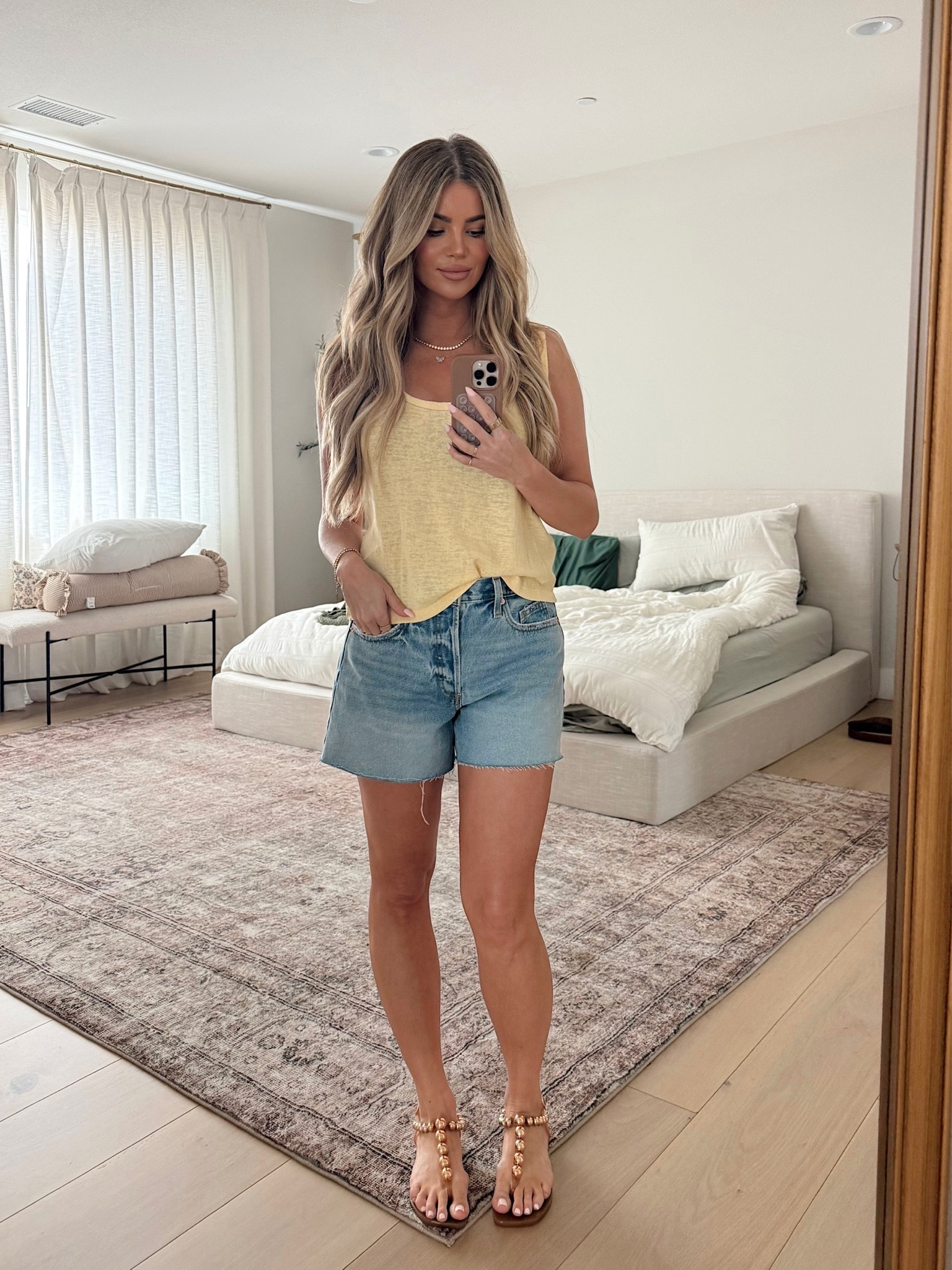 Wearing medium top 
6 bottoms 
Go up half size in sandals if you’re a half size

#LTKootd