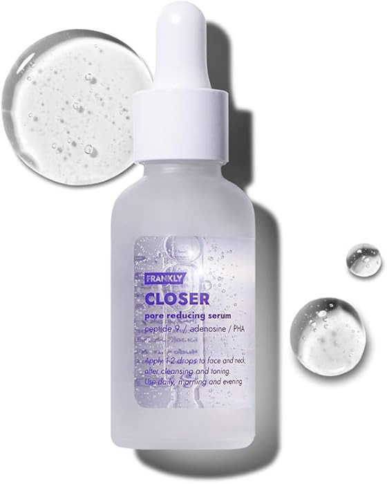 FRANKLY Closer Serum | Pore Minimizer Serum | 9 Peptides, Vegan Collagen, Adenosine, PHA | Korean... | Amazon (US)
