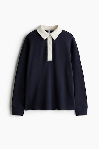 H & M - Oversized Rugby Shirt - Blue | H&M (US + CA)