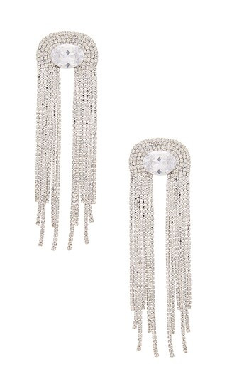 Diva Crystal Earrings in Clear | Revolve Clothing (Global)