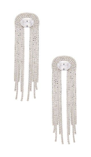 Diva Crystal Earrings in Clear | Revolve Clothing (Global)