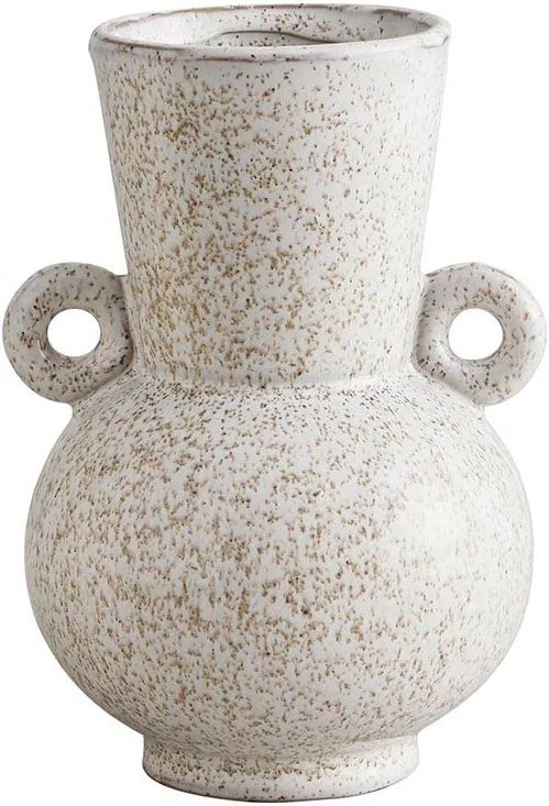 47th & Main Modern Glazed Ceramic Flower Vase for Home Décor, Large, Gray Speckled | Amazon (US)