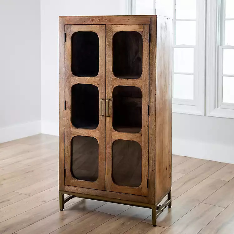 New! Manu Natural Mango Wood Cabinet | Kirkland's Home