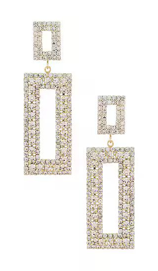 Diamond Statement Earring in Gold | Revolve Clothing (Global)